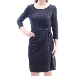 NY Collection Faux Suede Dress  XL NWT